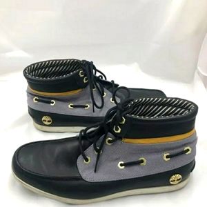 Timberland Chukka Boots Women's's Blue, Navy Blue and Yellow Size 10